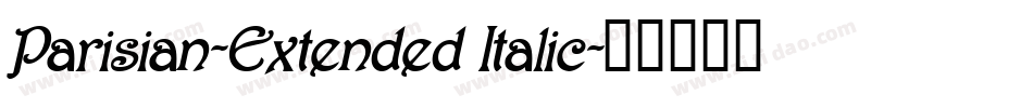 Parisian-Extended Italic字体转换